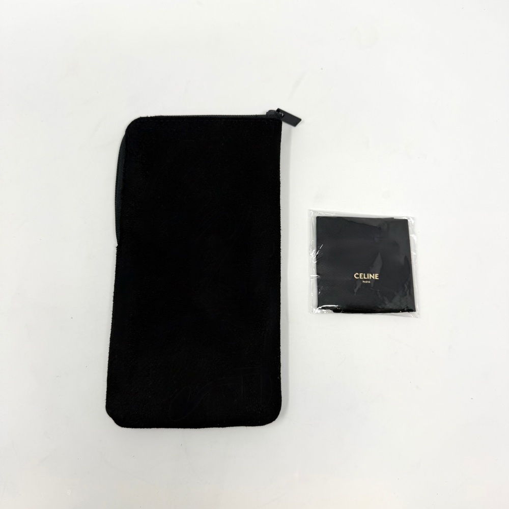 Celine Dark Navy Suede Sunglass Case Set - Picture 2 of 3